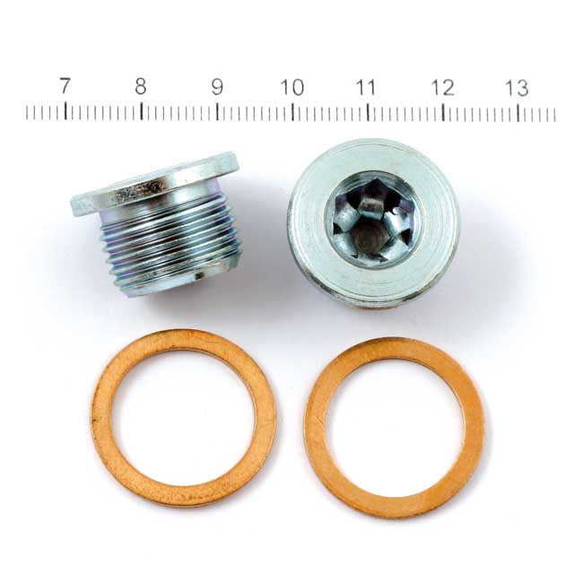 18Mm O2 Sensor Plug Set Zinc  For 86-06 H-D Models (with Exhaust System Equipped With O2 Sensor Bungs)