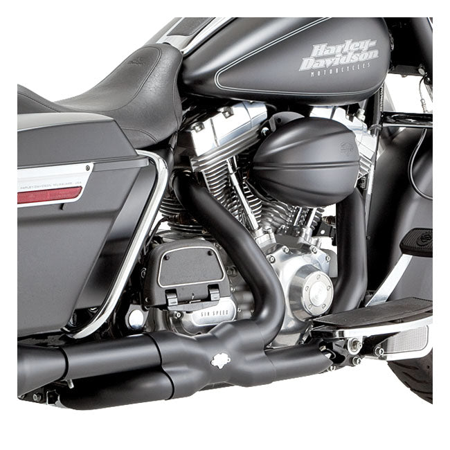 Power Dual Crossover Head Pipes Matt Black