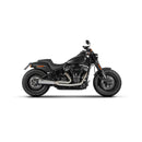 M8 Softail 2-1 Short Cone Exhaust System Plain For 18-20 Softail Breakout