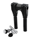 Straight Riser Set 28Mm Clamp 200Mm Rise Black For 84-23 H-D