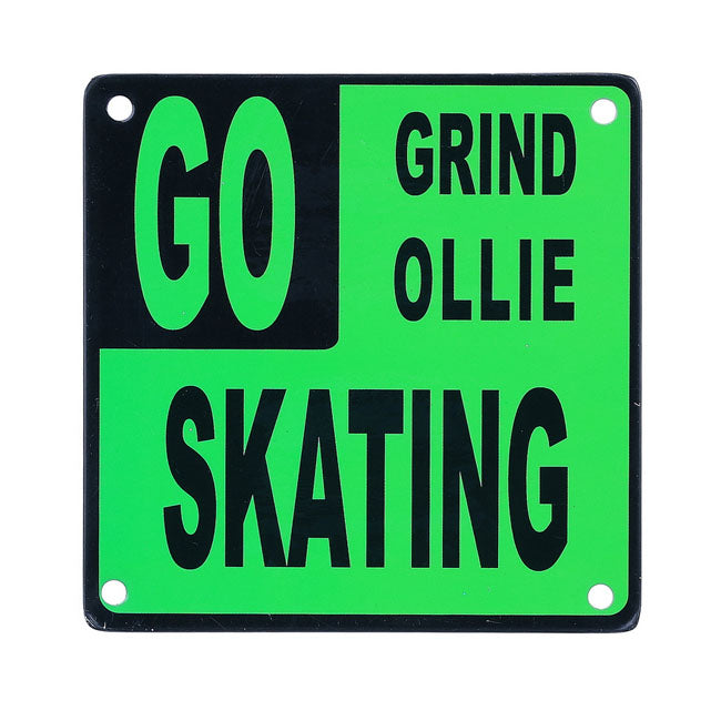 Go Skating Metal Plate With Magnet