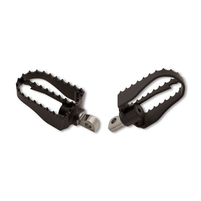 Mx Style Foot Pegs Black For Traditional H-D male mount.