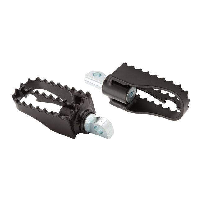 Mini Mx Style Foot Pegs Black For Traditional H-D male mount.