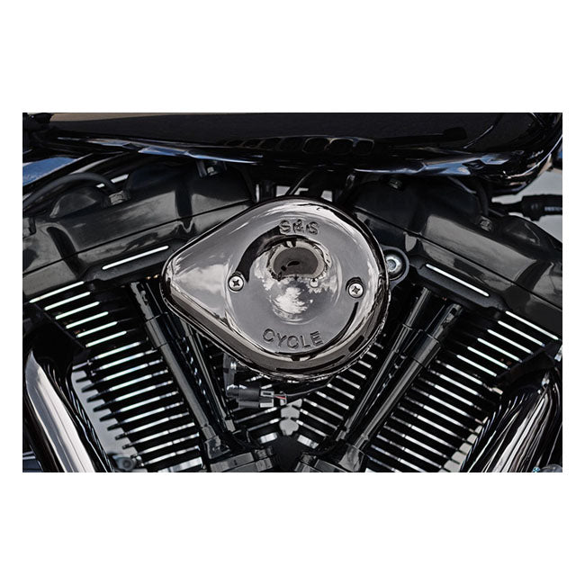 Stealth Mini-Teardrop Air Cleaner Kit Lava Chrome For 18-23 Softail