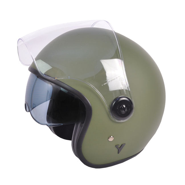 By City The City Open Face Helmet Matt Green