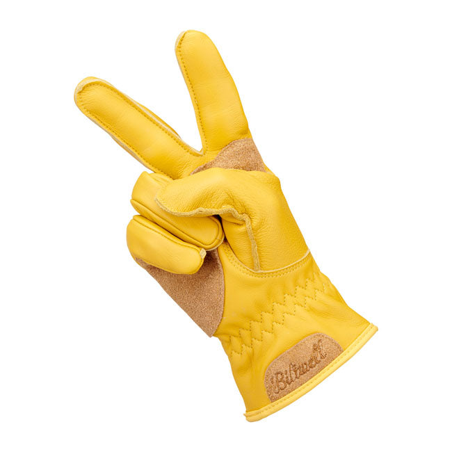 Biltwell Work Gloves 2.0 Gold