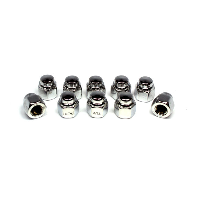 Cap Nuts 3/8-16 Chrome Plated For Universal