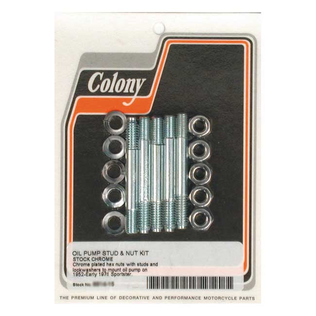 Oil Pump Mount Kit OEM Style Chrome For 52-E71 XL
