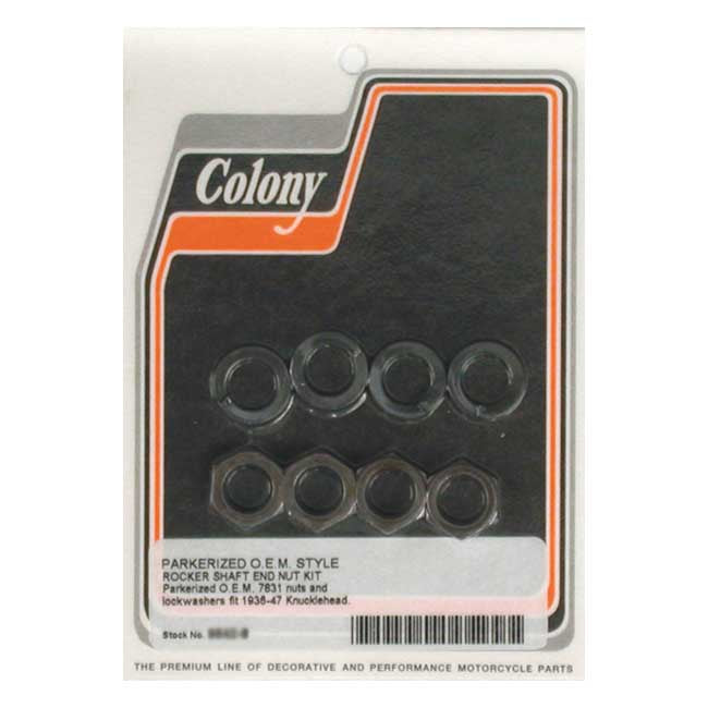 Rocker Shaft End Nut Kit Black