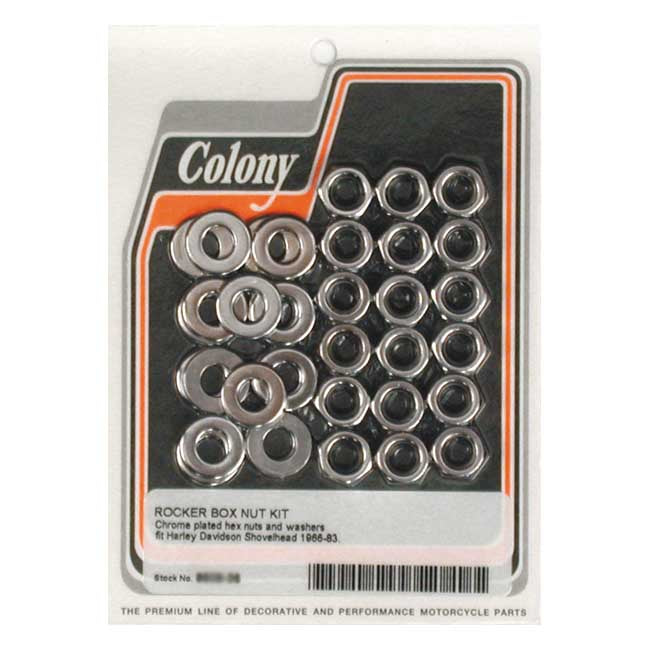 Shovel Rocker Box Top Nut Kit Chrome OEM Style For 66-84 Shovel