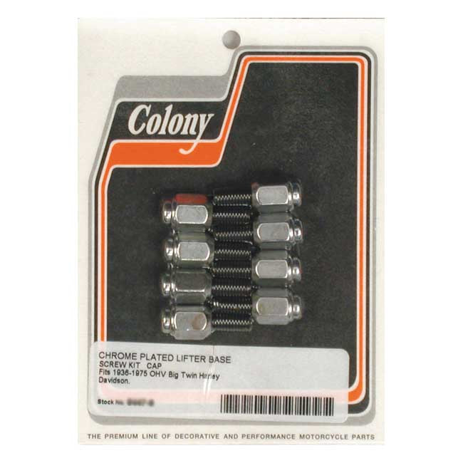 Tappet Block Mount Kit Cap Style Chrome For 57-85 XL