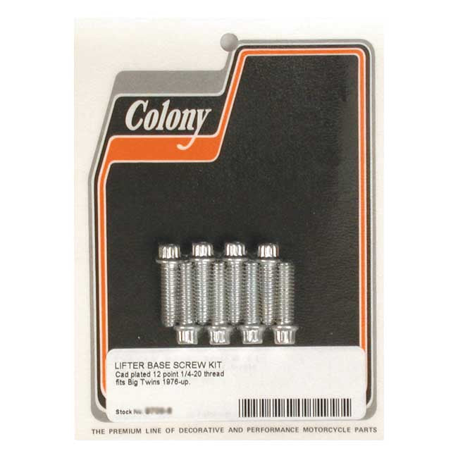 Tappet Block Mount Kit OEM Style Zinc For L76-84 Shovelhead