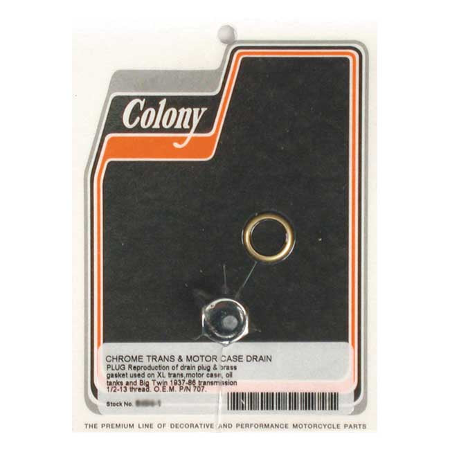 Timing & Drain Plug For 37-86 FL