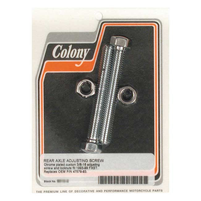 Axle Adjuster Kit Domed Hex For 00-07 Softail