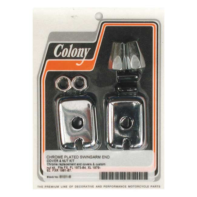 Swingarm End Cap & Nut Kit For 73-86 4-Sp B.T.