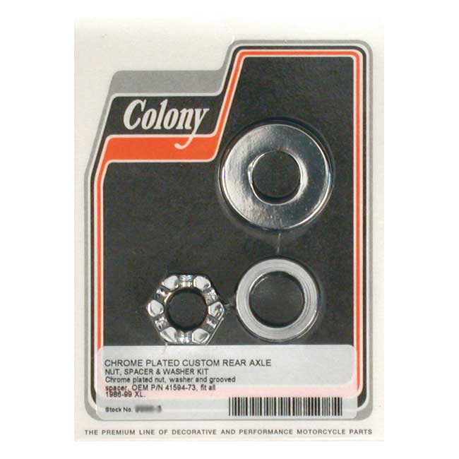 Axle Spacer Kit Rear Grooved For 86-99 XL