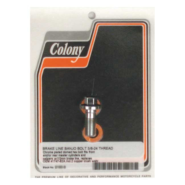 Banjo Bolts 3/8-24 Chrome