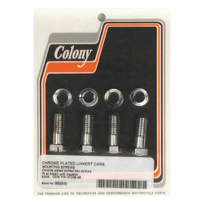 Samwel Mount Bolt Linkert Carburetor Extended Length Chrome For All Linkert carburetors