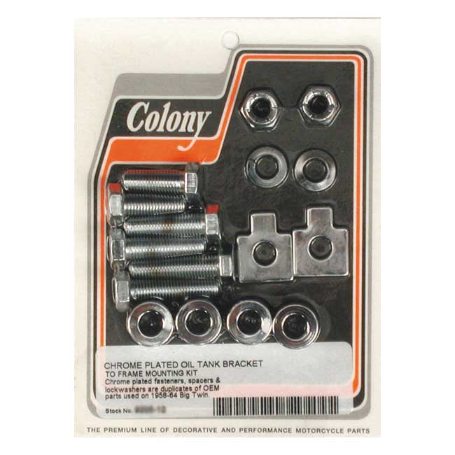 Oil Tank Bracket-Frame Mount Kit For 58-64 B.T.