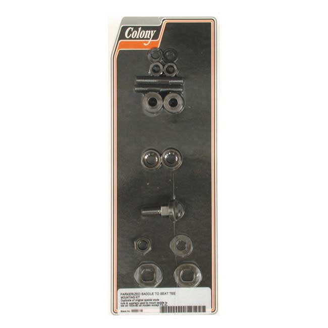 Solo Seat Mount Installation Hardware Kit For 34-80 H-D With T-bar mounted Solo seat