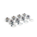 Rocker Shaft Plug & Nut Kit Buttonhead Chrome