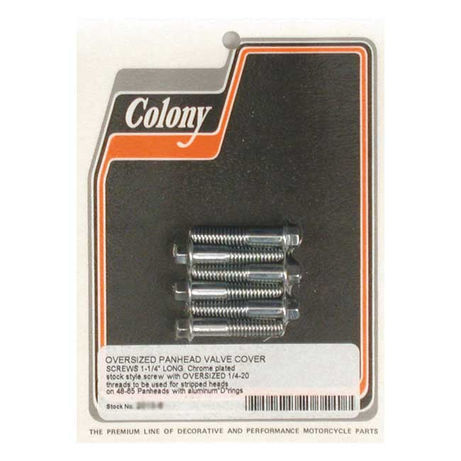 Oversized Panhead Rocker Cover Short Bolt Screw Set For 48-65 Panhead Chrome