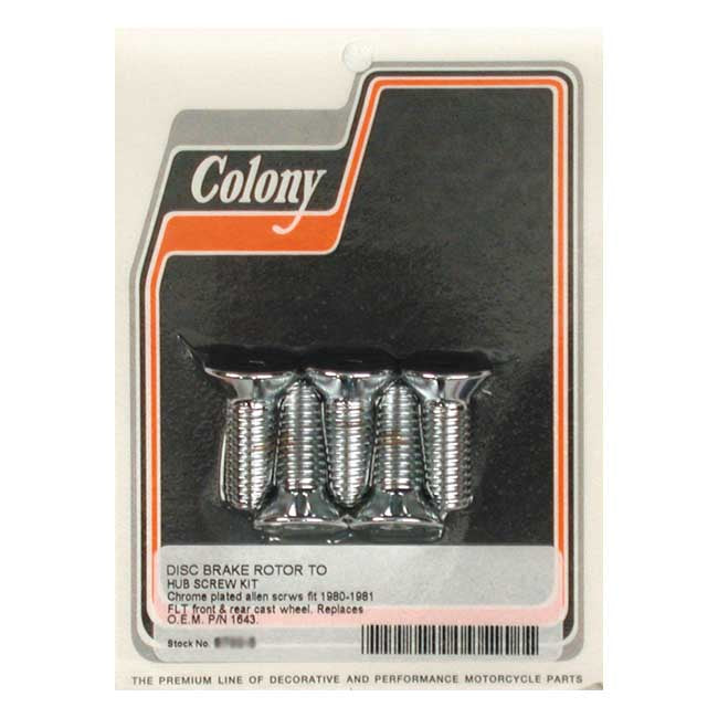 Front/Rear Brake Rotor Bolt Kit For 80-81 FLT