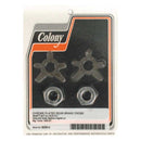 Brake Shaft Lock & Nut Kit For 30-57 B.T. Chrome