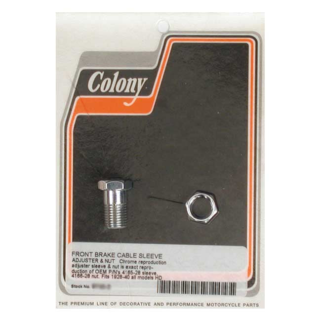 Front Brake Cable Adjuster Chrome For 41-48 B.T.