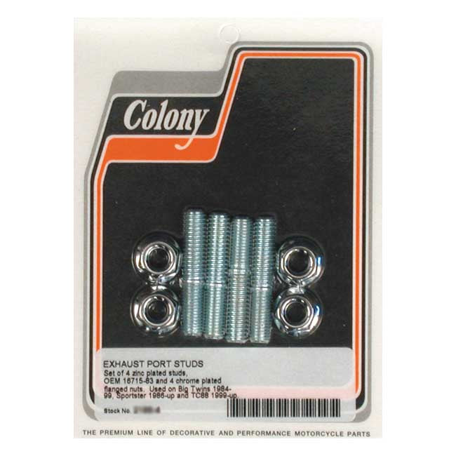 Exhaust Stud & Nut Kit For 84-23 B.T.