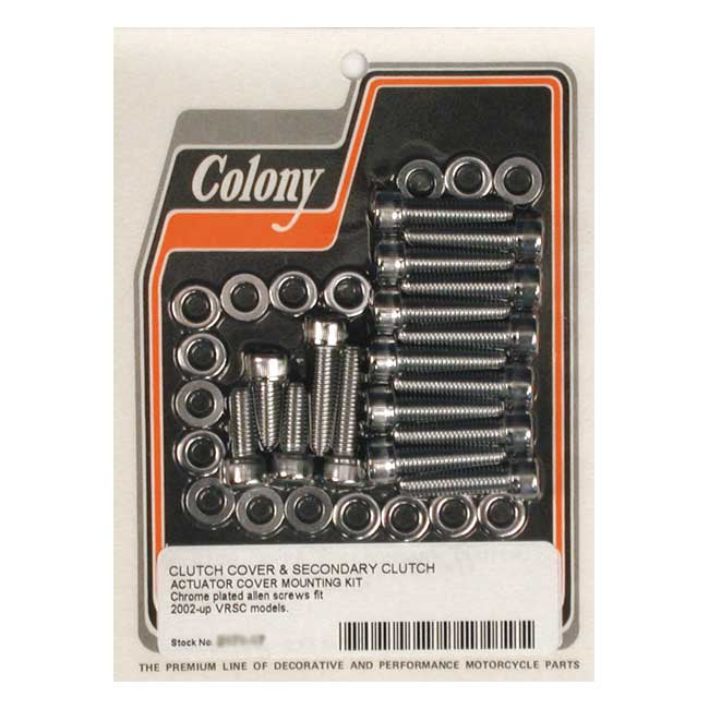 Clutch Cover Mount Kit For 02-17 V-Rod Polished