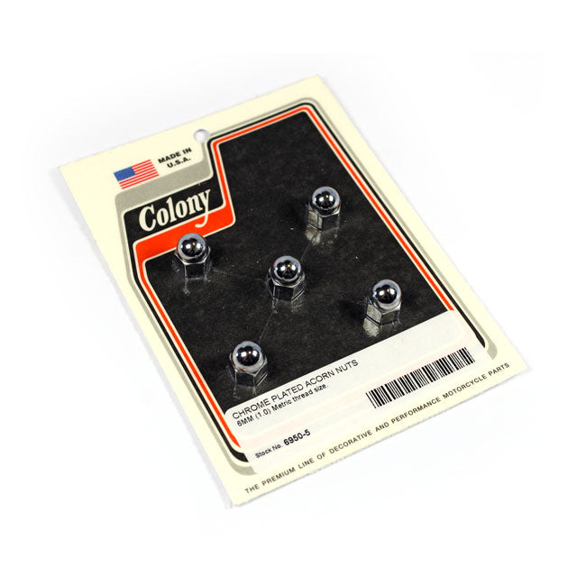 Acorn Nuts Chrome Plated M6 (1.0)