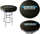 Round Pub Table Black / Blue / Chrome / White - 76 CM