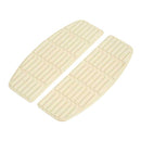Traditional Shaped Floorboard Pads Rider White