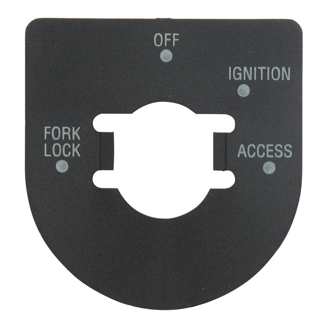 Ignition Switch Decal Satin Black For 03-13 FLT/Touring NU