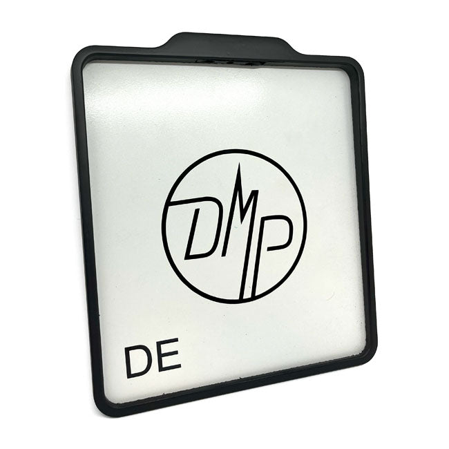 Dmp License Plate Frame With Light 5.0 De Matt Black For Univ.