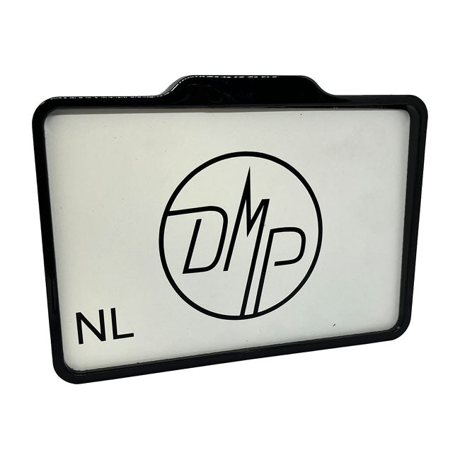 Dmp License Plate Frame With Light 5.0 Nl Gloss Black For Univ.