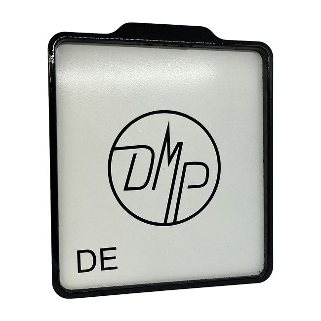 Dmp License Plate Frame With Light 5.0 De Gloss Black For Univ.