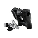 Kickback Riser Set 25Mm Clamp 127Mm Rise Black For 84-23 H-D