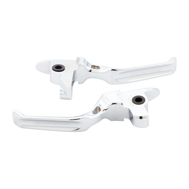 Method Handlebar Lever Set Chrome For 15-17 Softail With Cable Operated Clutch