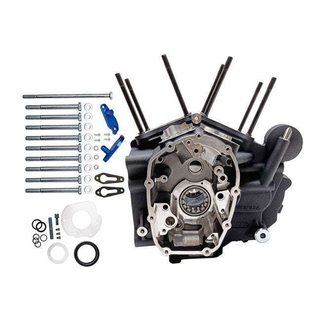 M8 Touring Mk-Series Crankcase Assembly Black