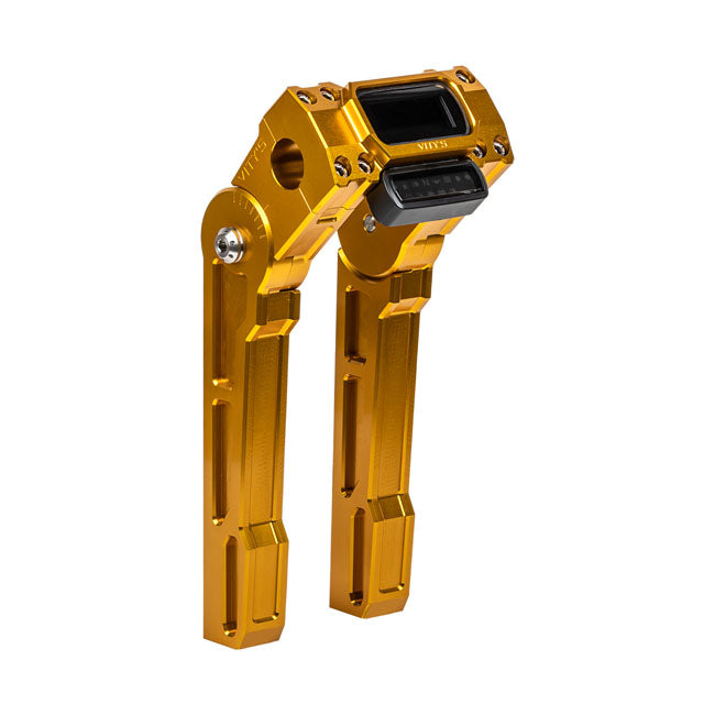 10 Inch Adjustable Risers Digital Gauge Gold For 18-20 FXBB Street Bob 107 995737