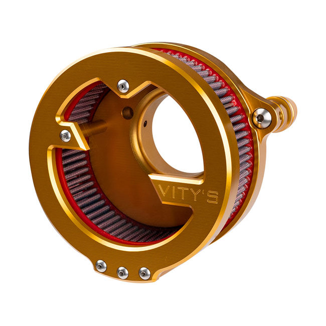 Massive' Air Cleaner Assembly Gold For 18-24 Softail