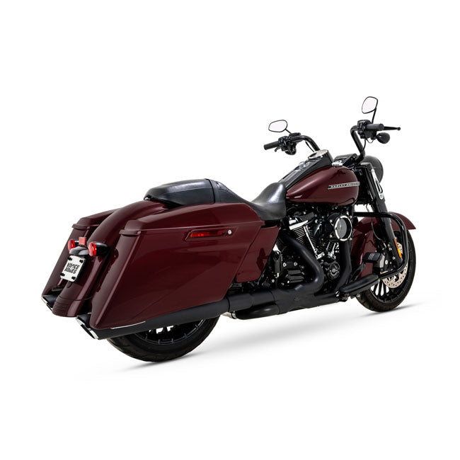 Twin Slash Round Slip-Ons Black