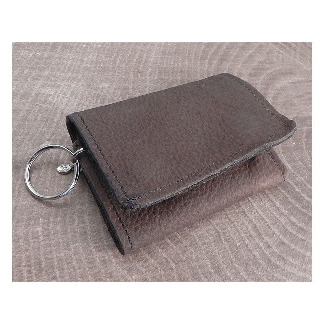 Soft Brown Leather Trifold Wallet