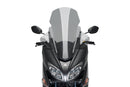 Touring Screen w /  Removable Handguards Light Smoke For Suzuki Burgman 400 2017-Current