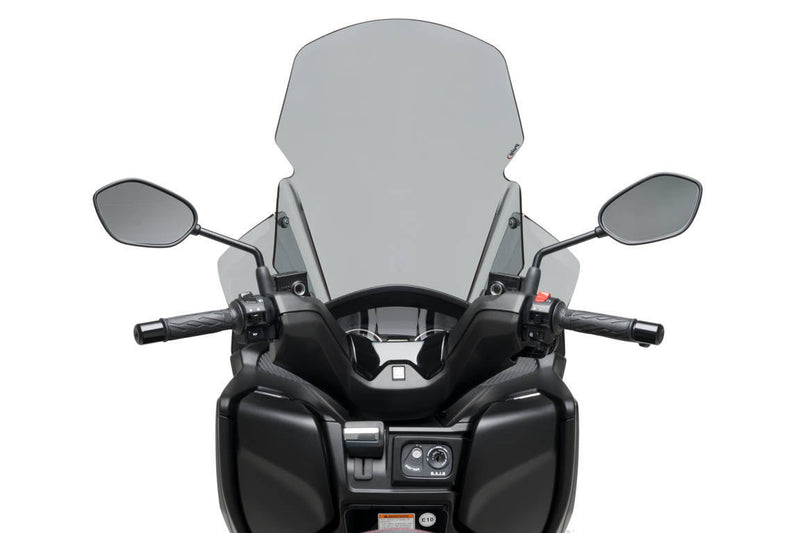 Touring Screen w /  Removable Handguards Light Smoke For Suzuki Burgman 400 2017-Current