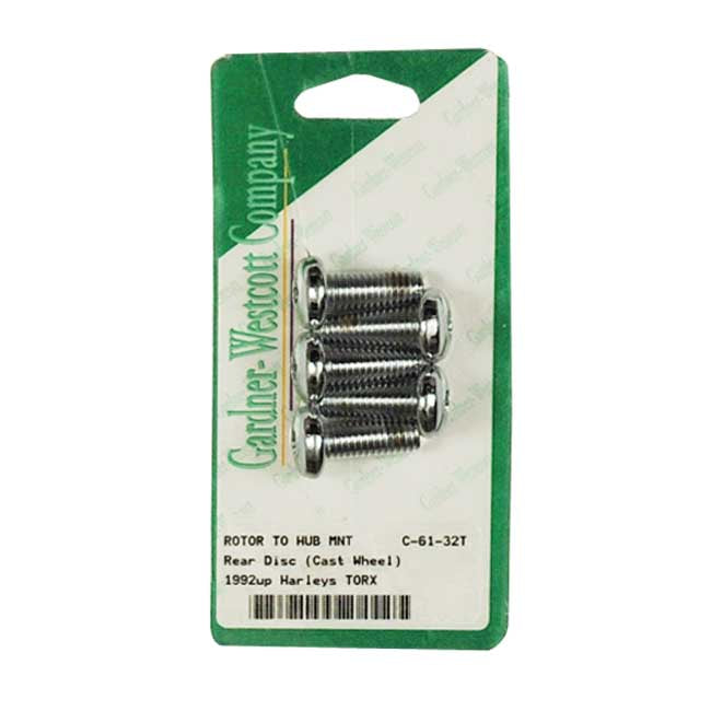 Garner-Westcott Front/Rear Brake Rotor Bolt Kit Torx For Rear: 92-23 B.T.