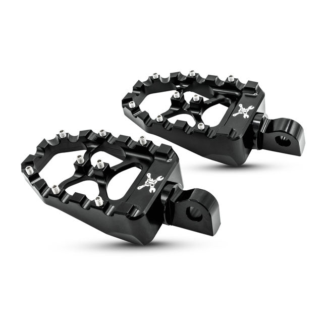 Mx Evolution Foot Pegs Black For All H-D With Traditional Male Mount