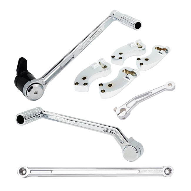 +3 Inch Extended Foot Control Kit Chrome